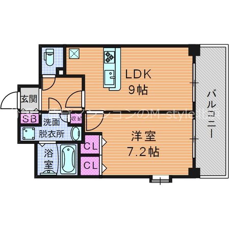 リーガル西天満の物件間取画像